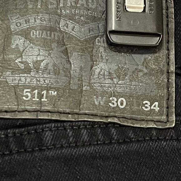 Levi's 511 Slim-Fit Stretch Jeans Size 30/34 - Picture 5 of 8